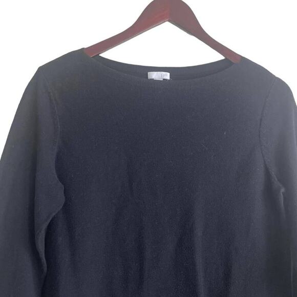 J Jill Women Top S Black Basic Long Sleeve Tunic Long Line Capsule Workwear - Picture 9 of 10